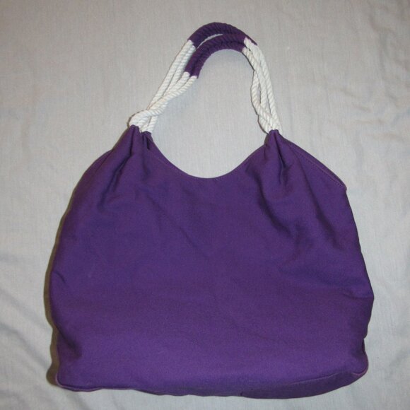 ESCADA MARINE GROOVE Purple Tote Bag Carry On Beach Travel Vacation - Picture 2 of 4